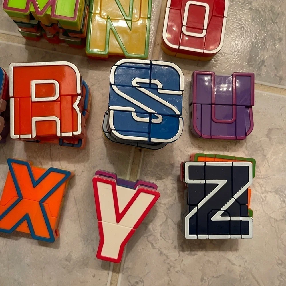 Alpha Bots Alphabet Learning Robots Incomplete Set  - Extra Letters